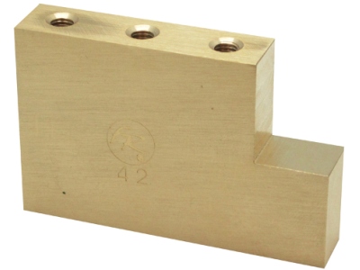  FROFTBL42 - Fat Brass L Shaped Tremolo Block - 42 mm