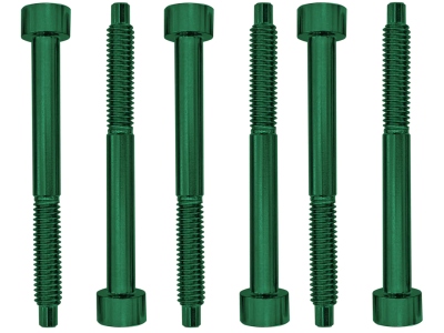 FROSLSGNP - Color Stainless Steel String Lock Screws (6 pcs), Green