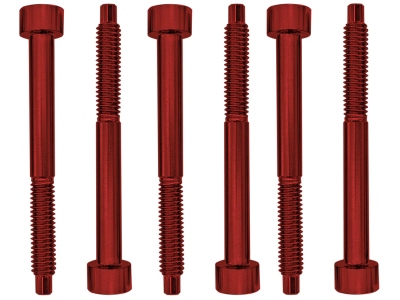  FROSLSRDP - Color Stainless Steel String Lock Screws (6 pcs), Red