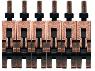  FRP1BSSAB - 1000 Series Pro 6-String Saddle Set - Antique Bronze