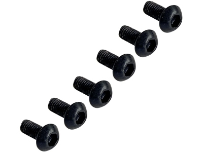  FRP1SMSB - 1000 Series Pro Saddle Mounting Screws - 6 pcs. - Black