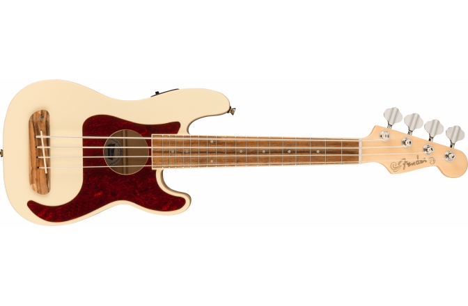 FULLERTON PRECISION BASS Fender Fullerton Precision Bass Uke Walnut Fingerboard, Tortoiseshell Pickguard, Olympic White