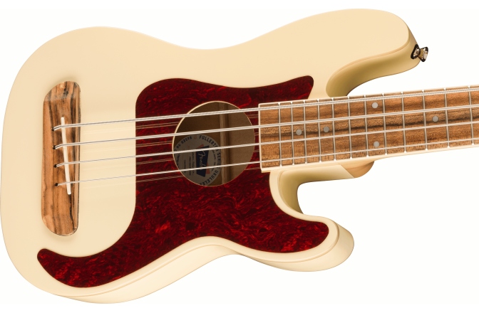 FULLERTON PRECISION BASS Fender Fullerton Precision Bass Uke Walnut Fingerboard, Tortoiseshell Pickguard, Olympic White