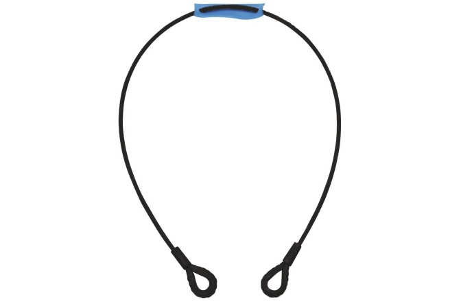 Funie de oțel Eurolite Steel Rope 1000x6mm black with Thimbles