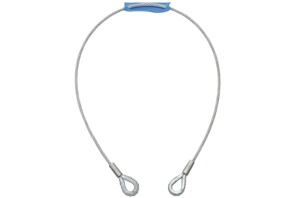 Steel Rope 1000x6mm silver with Thimble