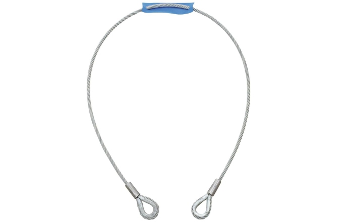 Funie de oțel Eurolite Steel Rope 1000x6mm silver with Thimble