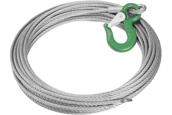 Tower Steelrope 8mm  w. clamp