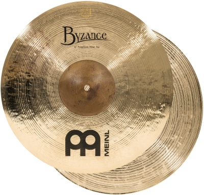 Meinl Fus-cinel (Hi-hat) Byzance Brilliant Polyphonic HiHat - 15'' LIMITED EDITION