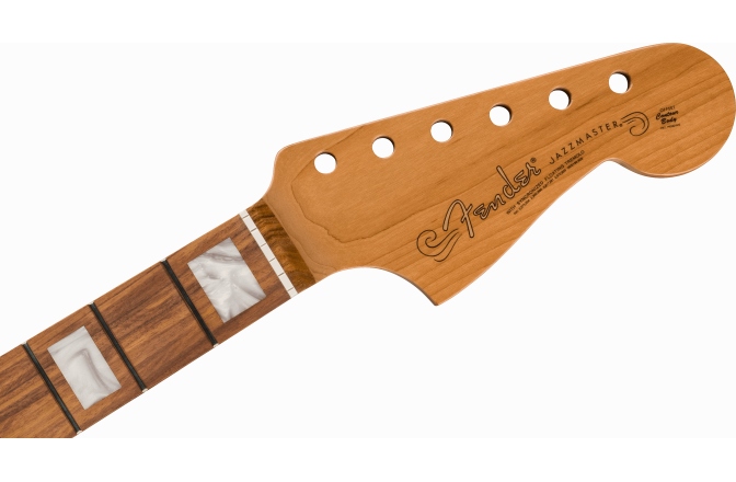 Gât de Chitară Fender Roasted Jazzmaster Neck Block Inlays 22 Medium Jumbo Frets 9.5" Radius Pau Ferro Modern C Shape
