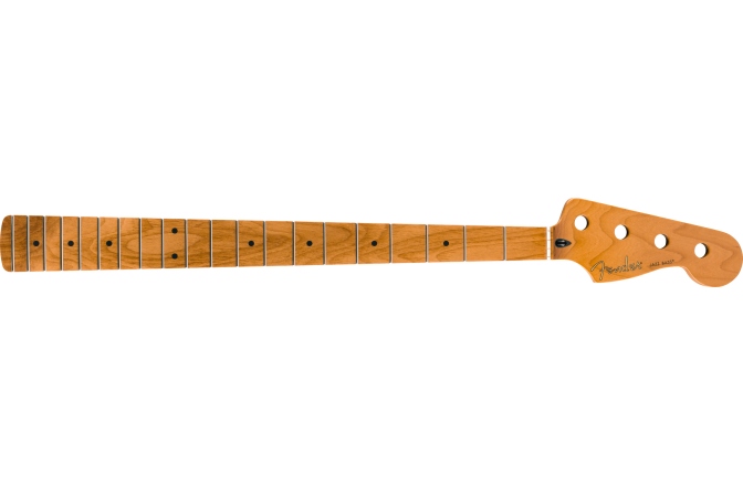 Gât de Chitară Fender Roasted Maple Jazz Bass Neck 20 Medium Jumbo Frets 9.5" Maple C Shape