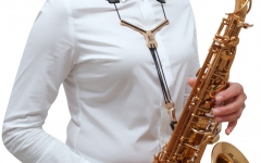 Gâtieră pentru Saxofon Tenor BG France ZEN Nylon GLAM strap