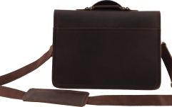 Geantă de Laptop Bigsby Limited Edition Leather Laptop Bag Brown