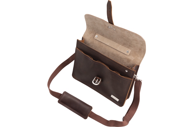 Geantă de Laptop Bigsby Limited Edition Leather Laptop Bag Brown