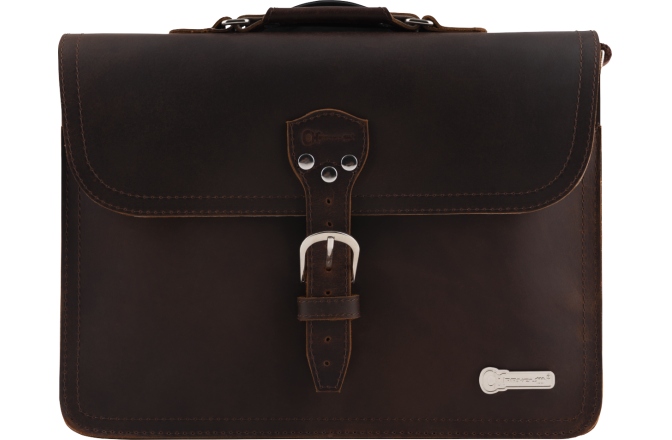 Geantă de Laptop Chauvet Charvel Limited Edition Leather Laptop Bag Brown