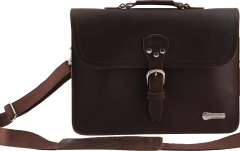 Geantă de Laptop Chauvet Charvel Limited Edition Leather Laptop Bag Brown