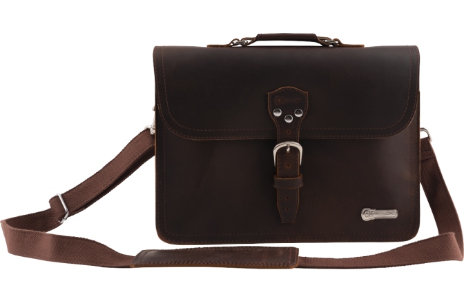 Geantă de Laptop Chauvet Charvel Limited Edition Leather Laptop Bag Brown