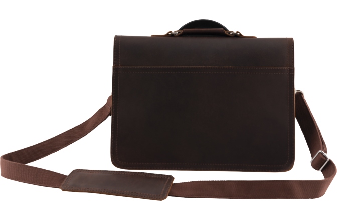 Geantă de Laptop Chauvet Charvel Limited Edition Leather Laptop Bag Brown