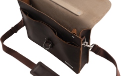 Geantă de Laptop Chauvet Charvel Limited Edition Leather Laptop Bag Brown