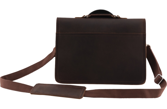 Geantă de Laptop Gretsch Gretsch Limited Edition Leather Laptop Bag Brown