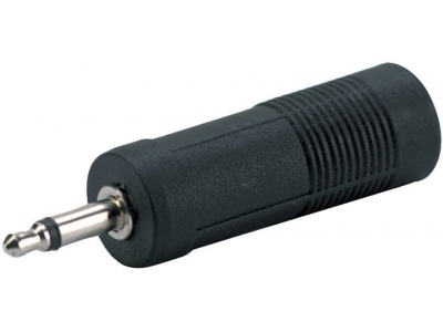Adaptor 6.3 mm mono jack plug socket 