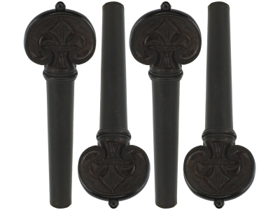 Baroque pegs violin Ebony 4/4 set 4