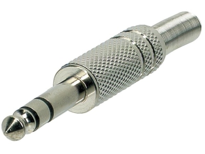 Plug 6.3 mm stereo jack