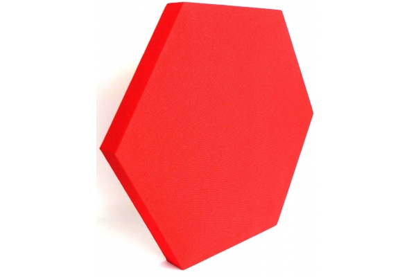DecoShapes Hexagon Acoustic Panel Large 600x50mm Red EJ076