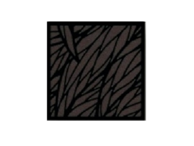 Impression Panel Diffuser/Absorber 50mm Wavy Leaves Square Black Veneer