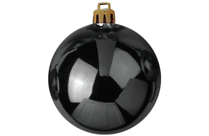 Glob decorativ Europalms Deco Ball 10cm, black 4x