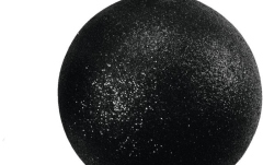 Glob decorativ Europalms Deco Ball 10cm, black, glitter 4x