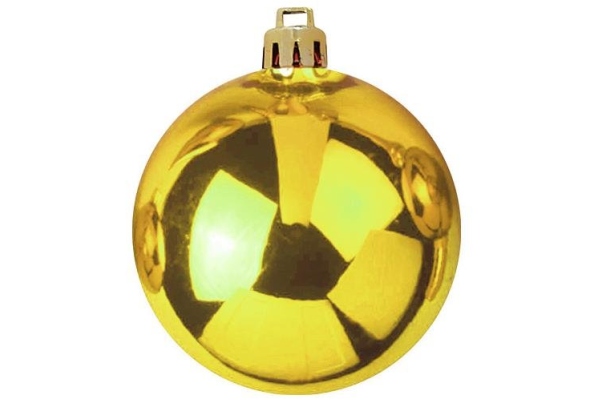 Deco Ball 10cm, gold 4x