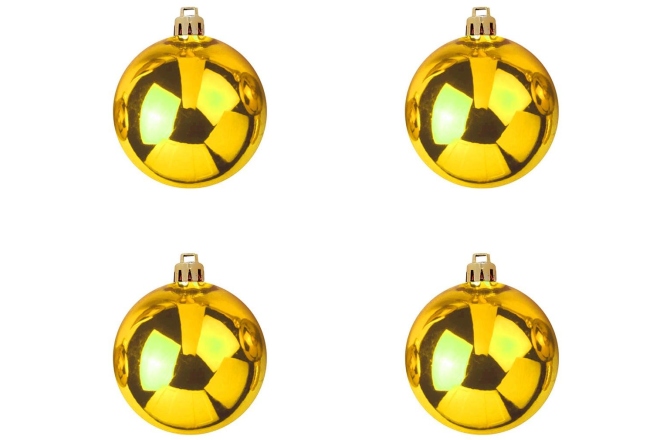 Glob decorativ Europalms Deco Ball 10cm, gold 4x