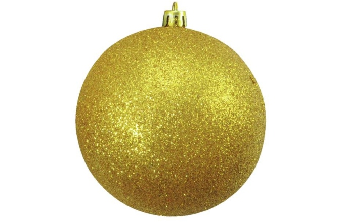 Glob decorativ Europalms Deco Ball 10cm, gold, glitter 4x