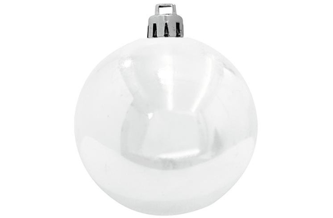 Glob decorativ Europalms Deco Ball 10cm, white 4x