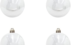 Glob decorativ Europalms Deco Ball 10cm, white 4x