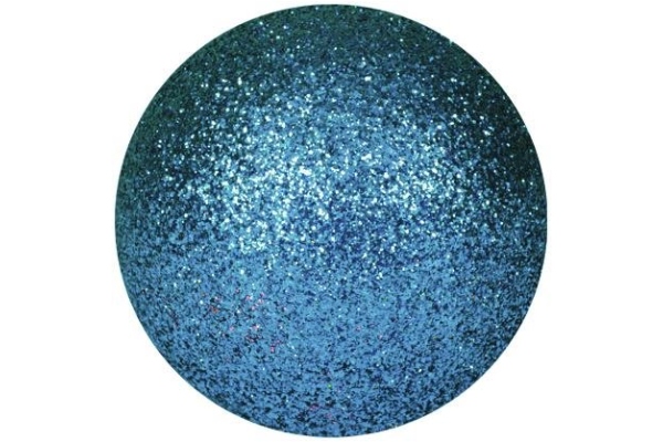 Deco Ball 3,5cm, blue, glitter 48x