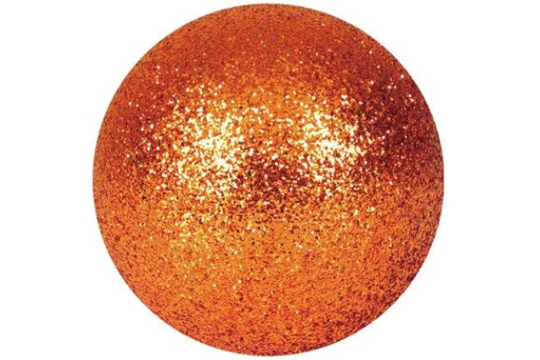 Deco Ball 3,5cm, copper, glitter 48x