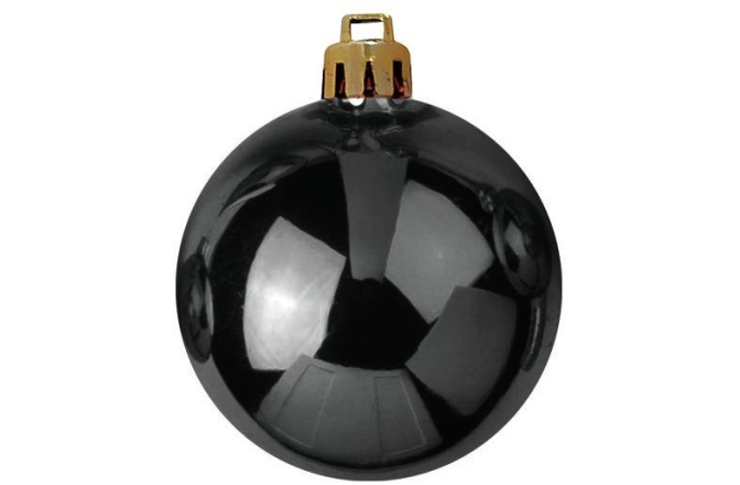 Glob decorativ Europalms Deco Ball 7cm, black 6x