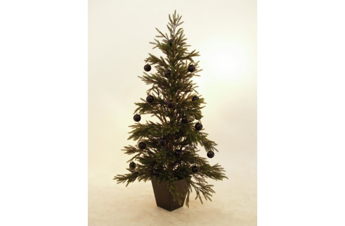 Glob decorativ Europalms Deco Ball 7cm, black 6x