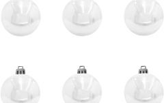Glob decorativ Europalms Deco Ball 7cm, white 6x