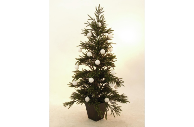 Glob decorativ Europalms Deco Ball 7cm, white 6x
