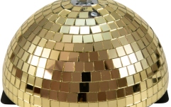 Glob Disco Eurolite Half Mirror Ball 20cm gold motorized