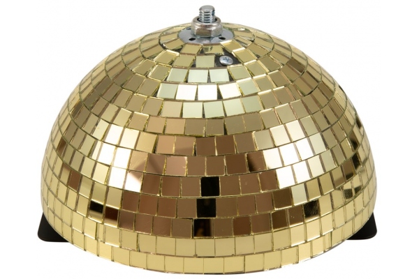 Half Mirror Ball 20cm gold motorized