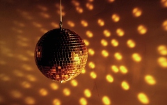 Glob Disco Eurolite Mirror ball 15cm gold