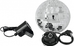 Glob Disco Eurolite Mirror Ball Set 20cm with LED Spot