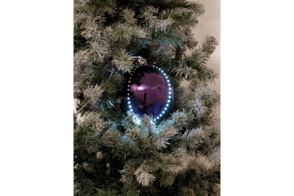 LED Snowball 8cm, purple 5x LED Snowball 8cm, purple 5x