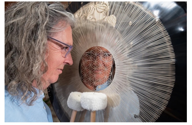 Gong Meinl Sonic Energy 24'' Flower of Life Soundscape Gong, 64 Hz