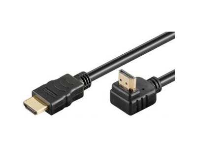 Cablu HDMI 2.0 cotit 90 gr 1m
