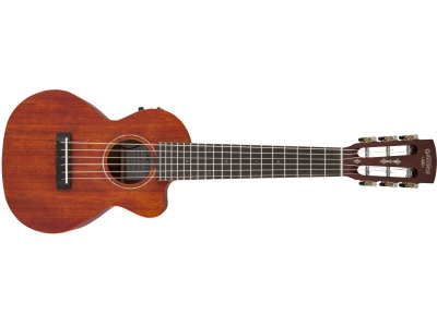 G9126 A.C.E. Guitar-Ukulele Acoustic-Cutaway-Electric with Gig Bag Ovangkol Fingerboard Fishman Kula Pickup Honey Mahogany Stain