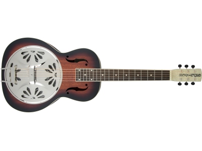 G9230 Bobtail™ Square-Neck A.E. Mahogany Body Spider Cone Resonator Guitar Fishman Nashville Resonator Pickup 2-Color Sunburst